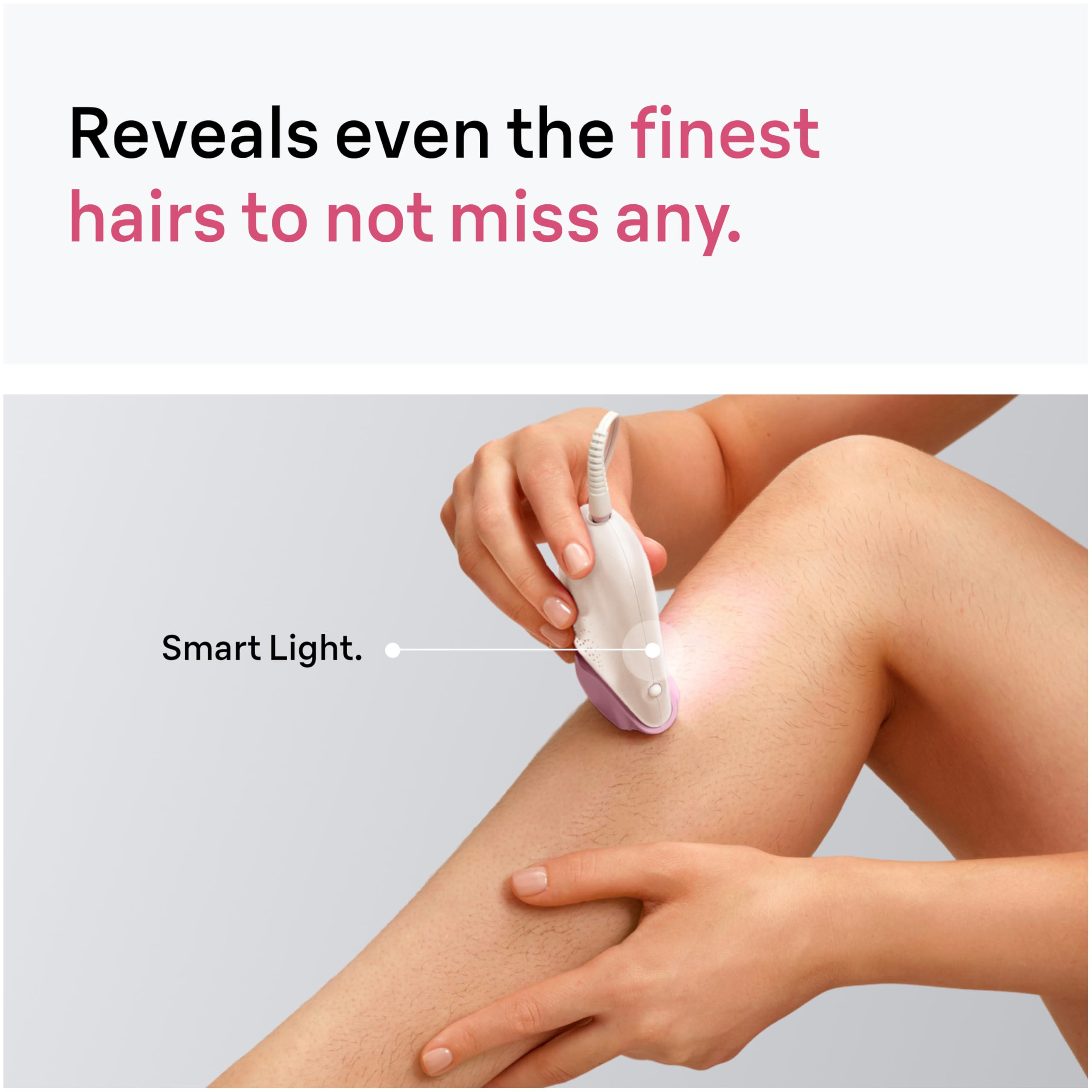 Braun Silk-épil 3 en uso sobre la pierna demostrando piel suave y resultados duraderos