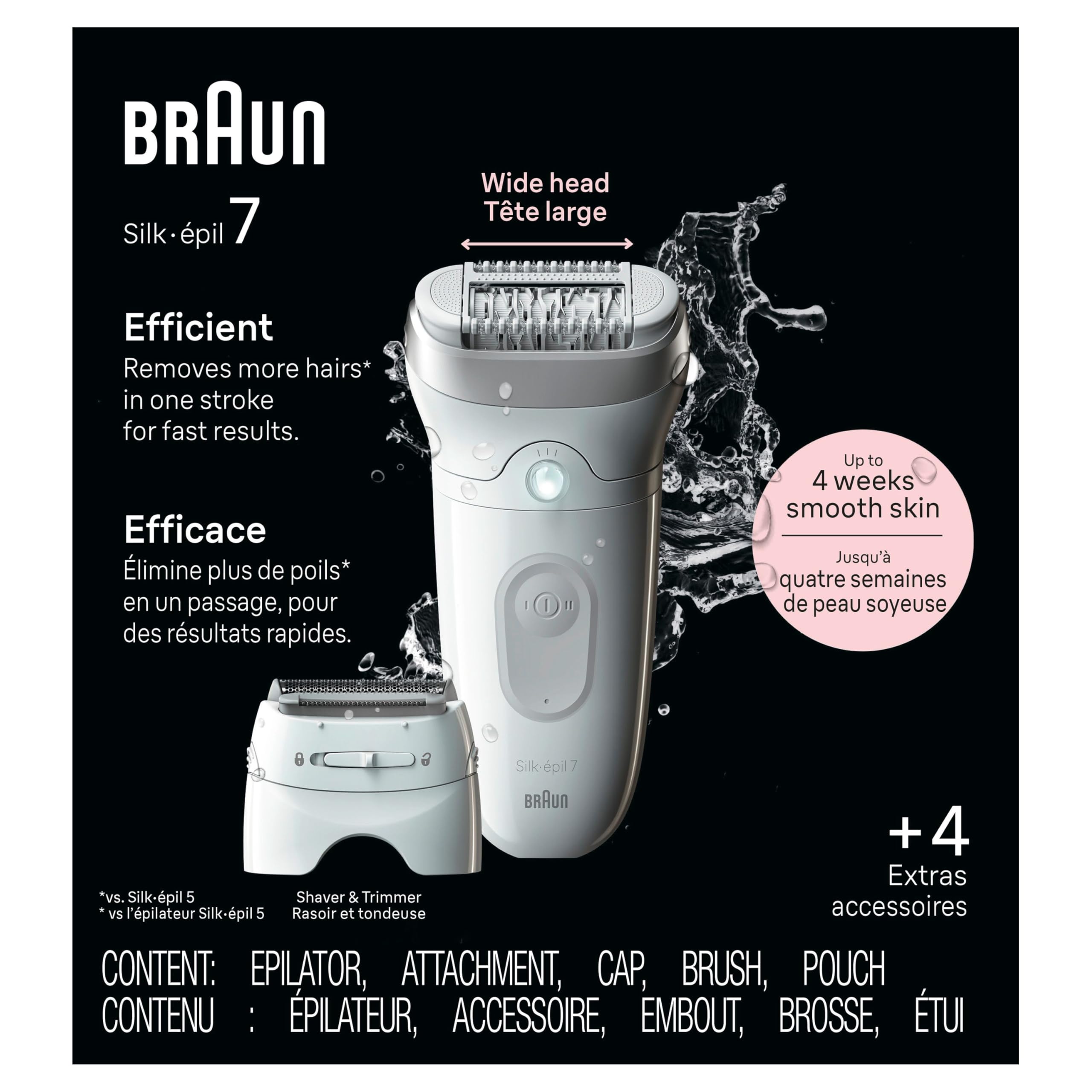Braun depiladora en entorno de baño moderno para uso diario práctico