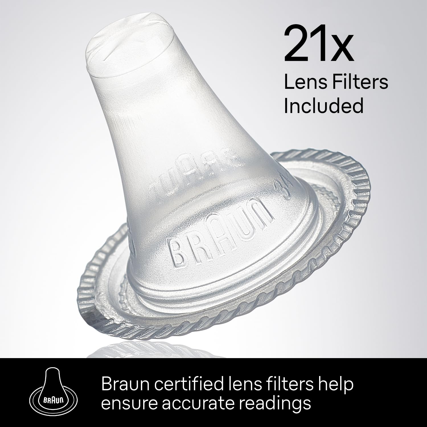 Braun ThermoScan 7+ next to common objects to show compact size and portability