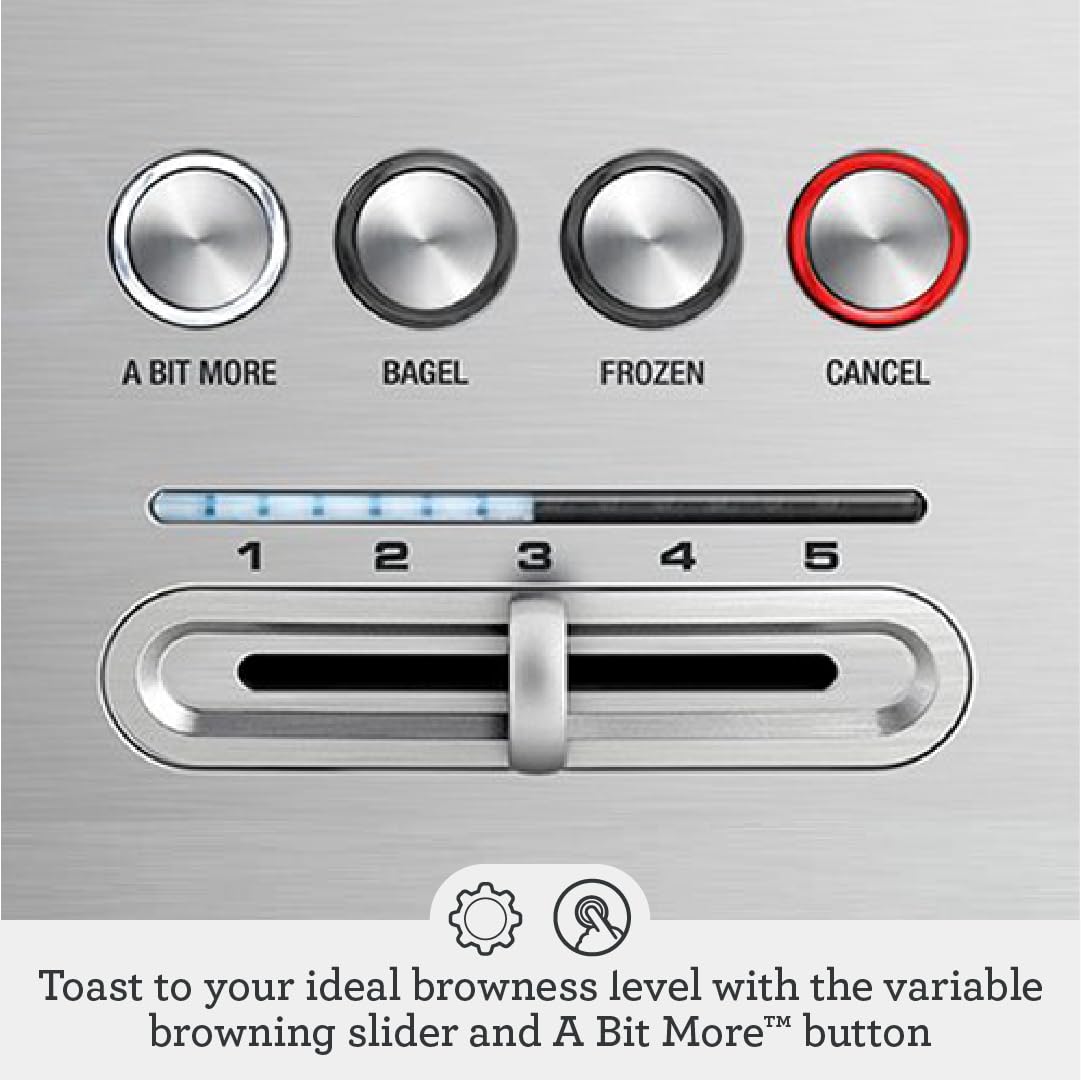 Breville panel de controles con LED beneficiando control visual