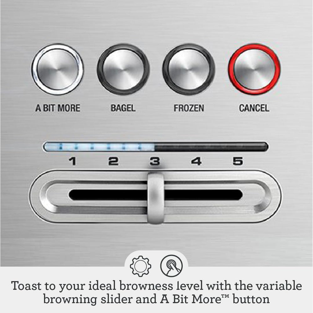 Breville panel de controles con LED beneficiando control visual