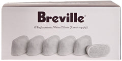 Breville tamaño del filtro junto a moneda indica escala compacta