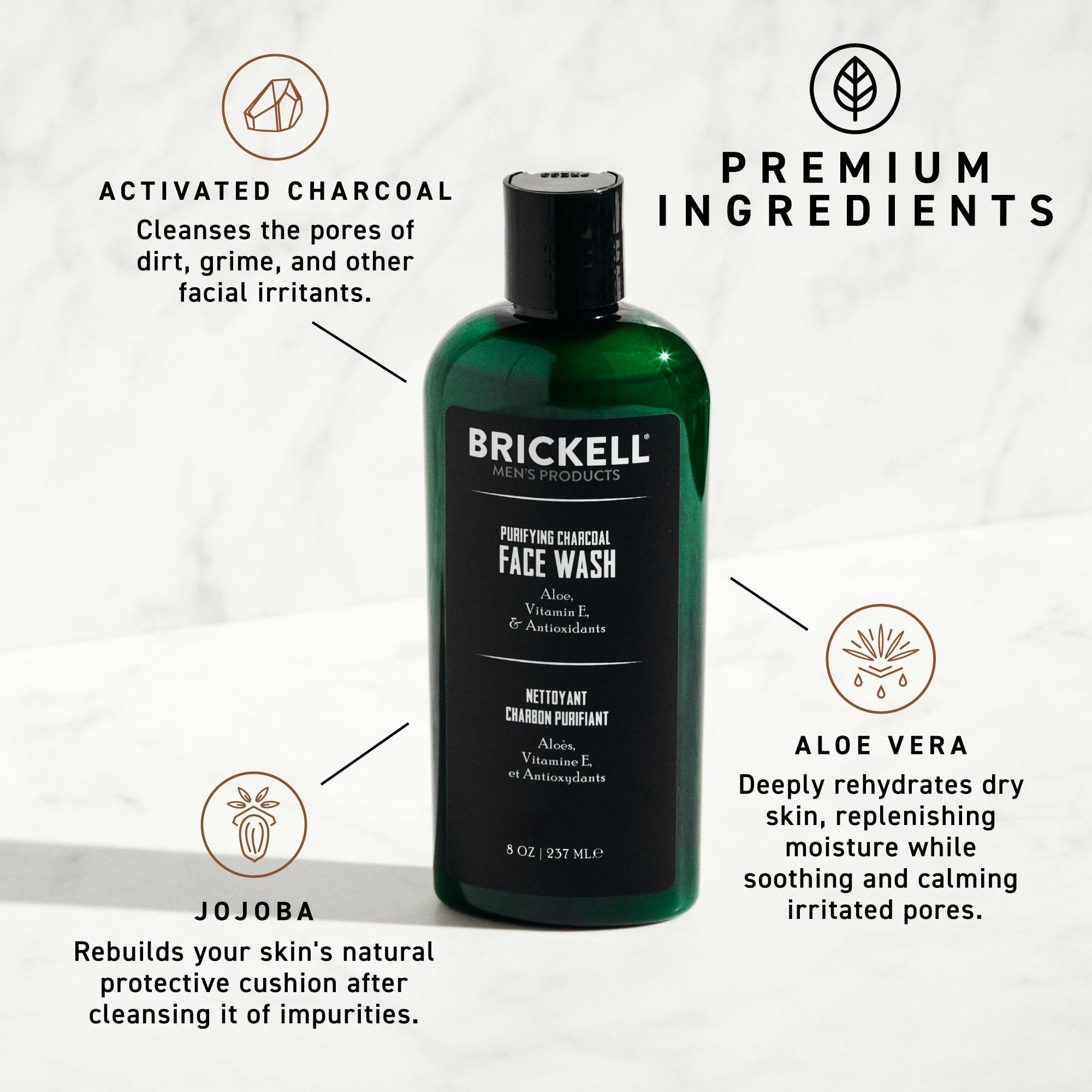 Brickell textura del gel con gotas, muestra consistencia y fácil aplicación