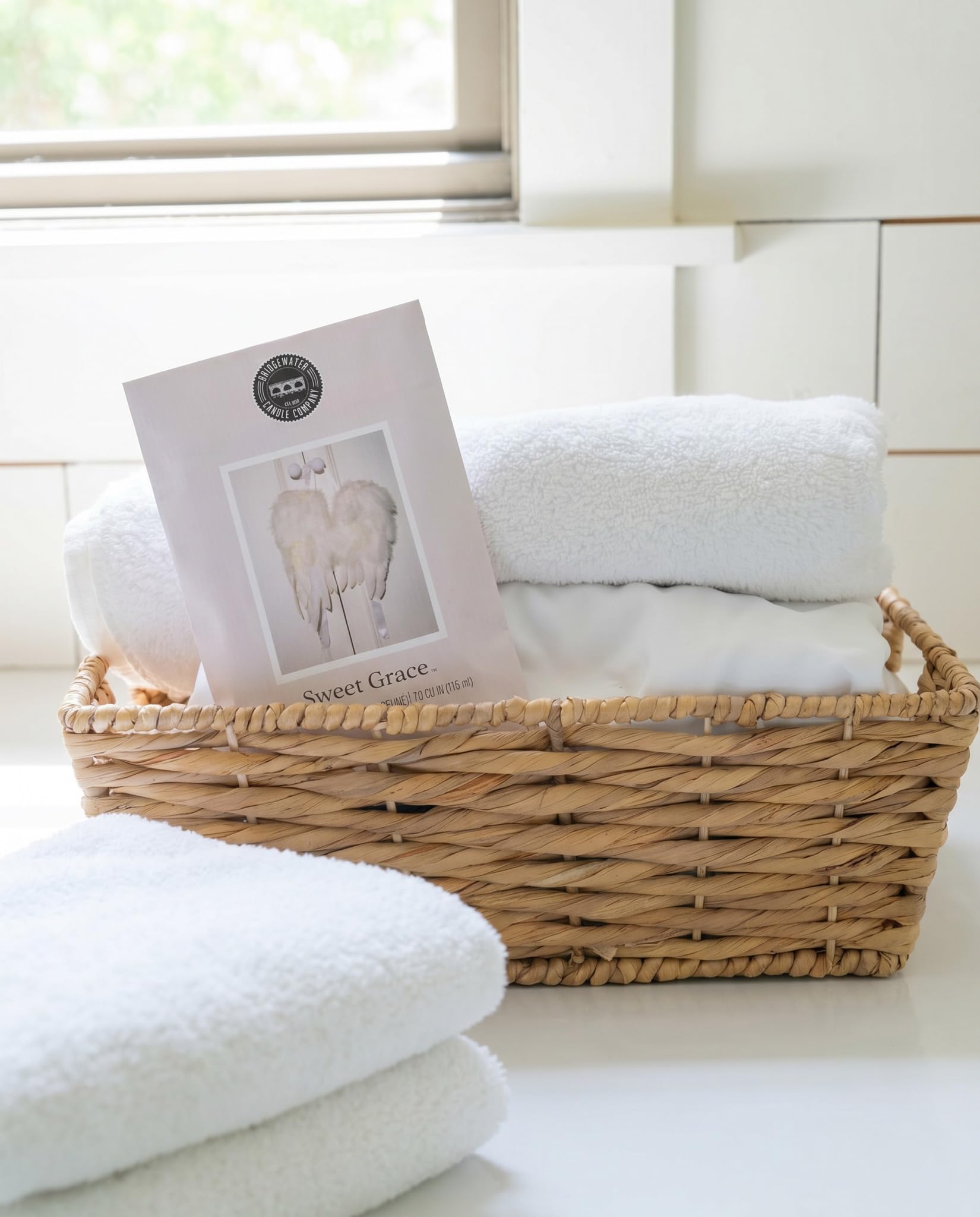 Bridgewater sachet junto a una regla mostrando tamaño práctico