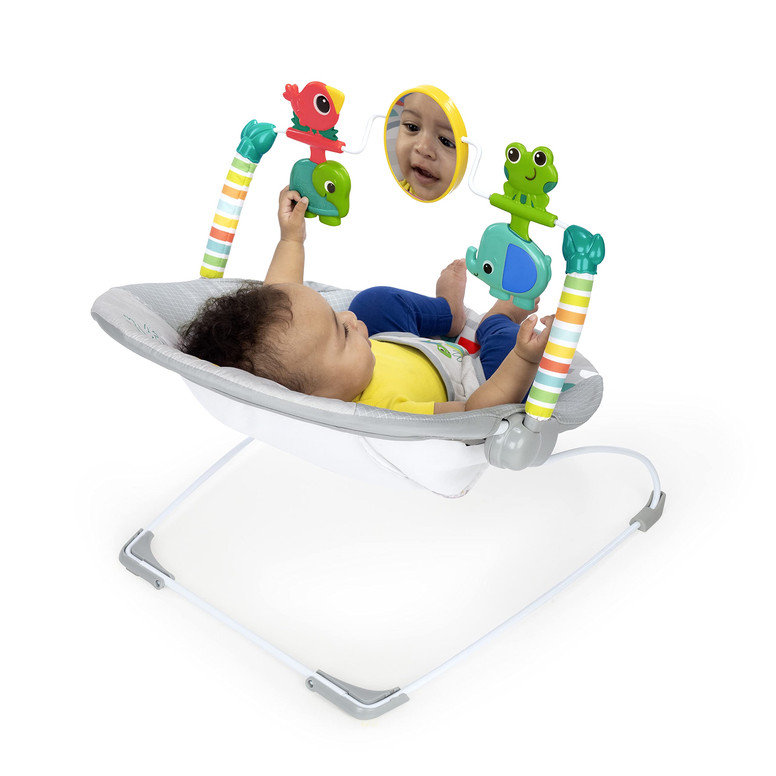 Bright Starts espejo seguro para bebés que fomenta autorreconocimiento
