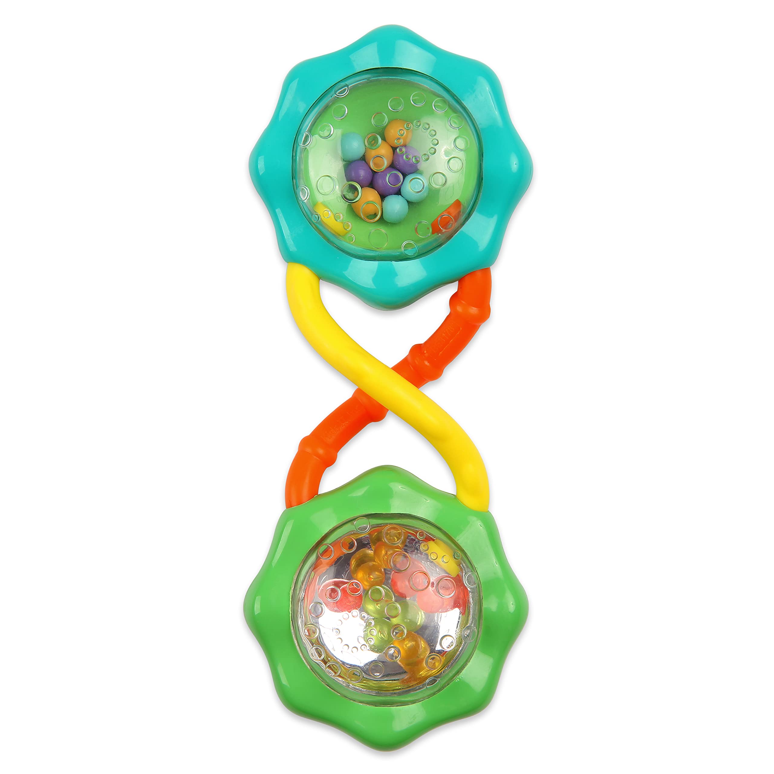Bright Starts textura del material Oball flexible que facilita mordida y limpieza