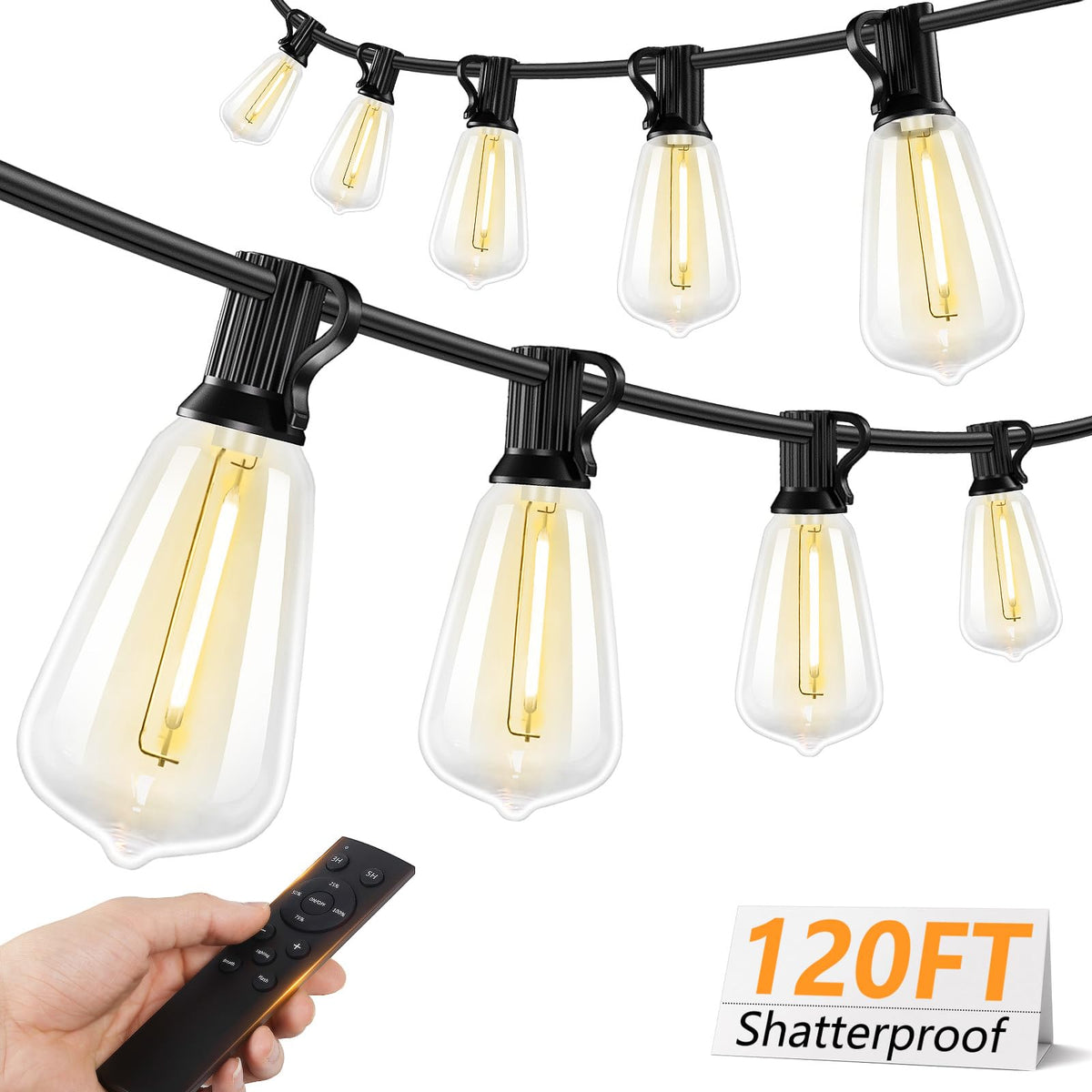 Brightever cadena frontal empaquetada mostrando longitud y resistencia