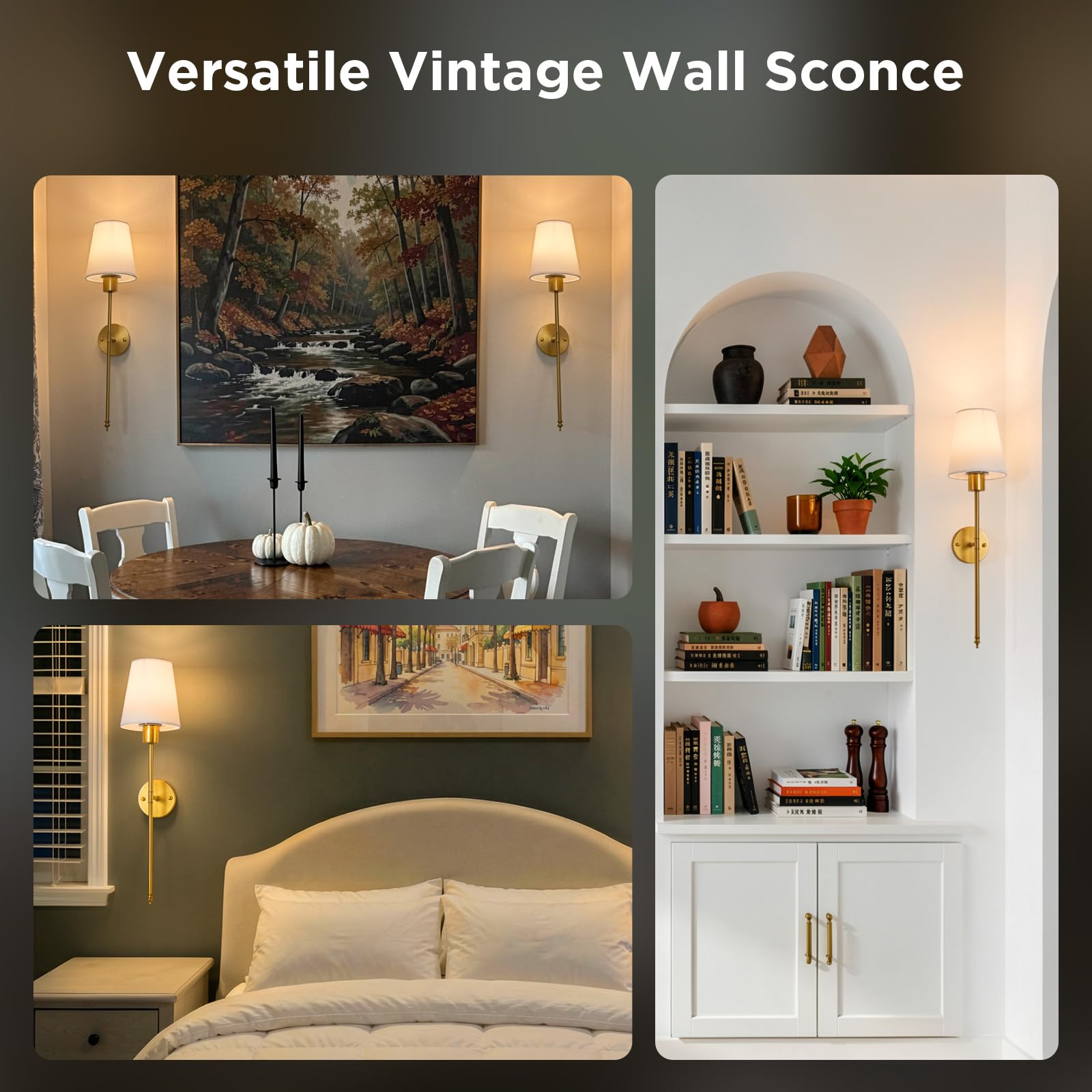 Brightown sconces in hallway lifestyle scene offering ambient pathway illumination