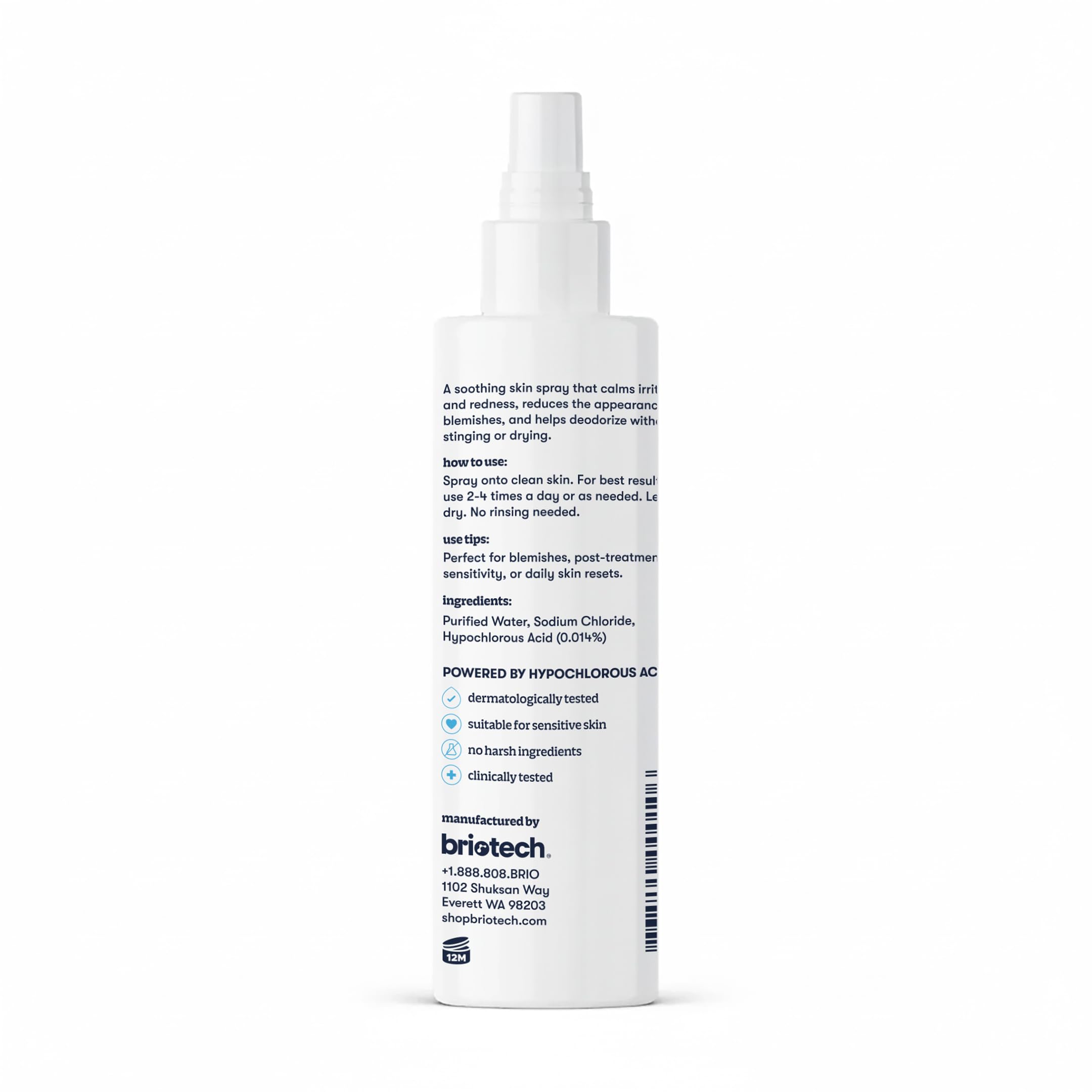 BRIOTECH producto en ambiente de baño resaltando uso diario sencillo