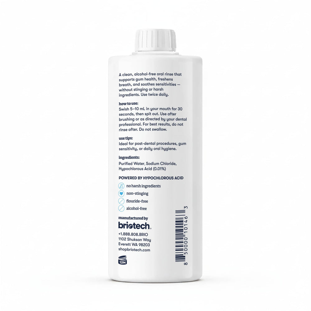 BRIOTECH comparación de tamaño mostrando la botella de 32 fl oz