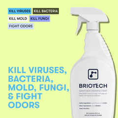 BRIOTECH envase de recarga 32 fl oz comparado para escala y ahorro