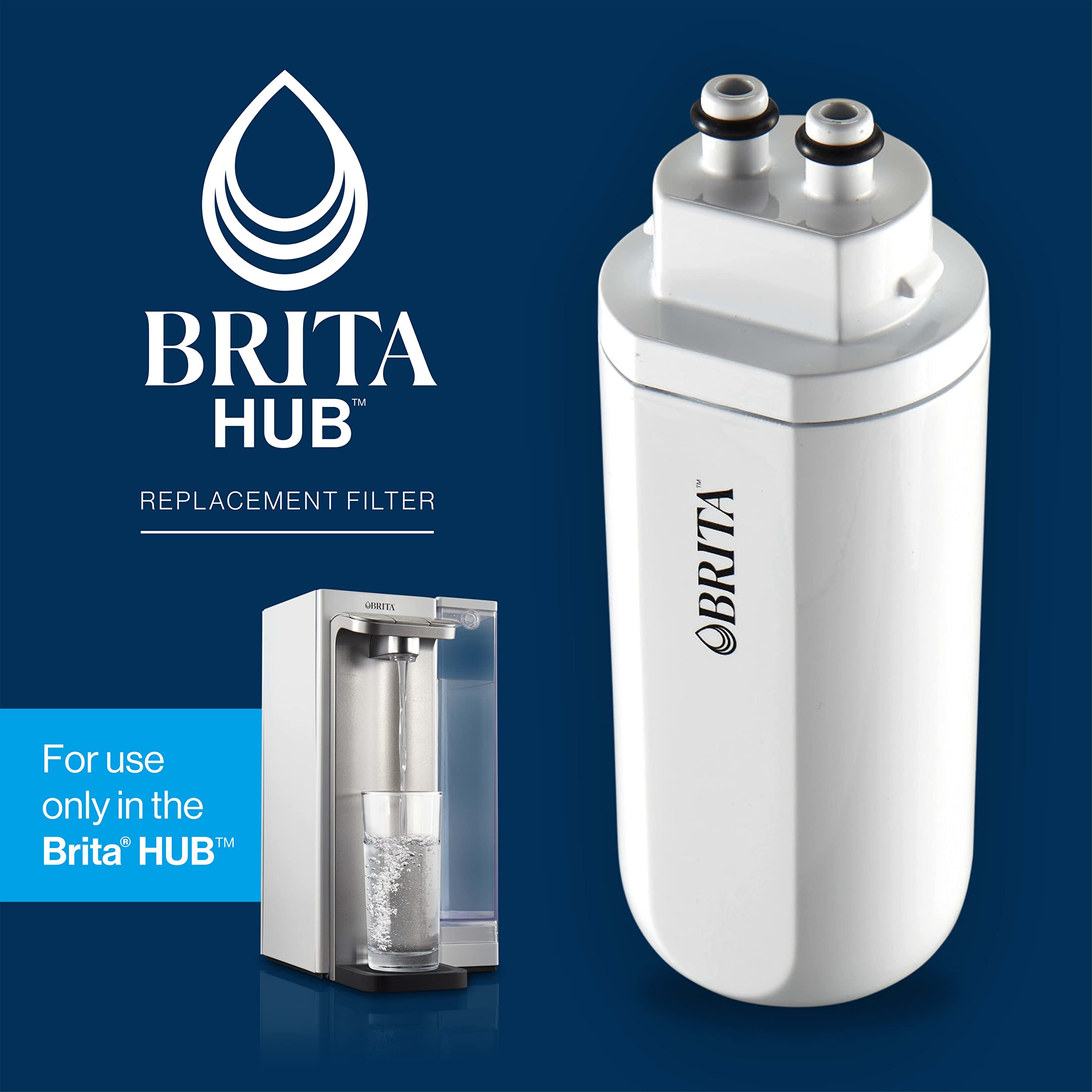 BRITA detalle del cartucho resaltando la textura y sellado eficaz
