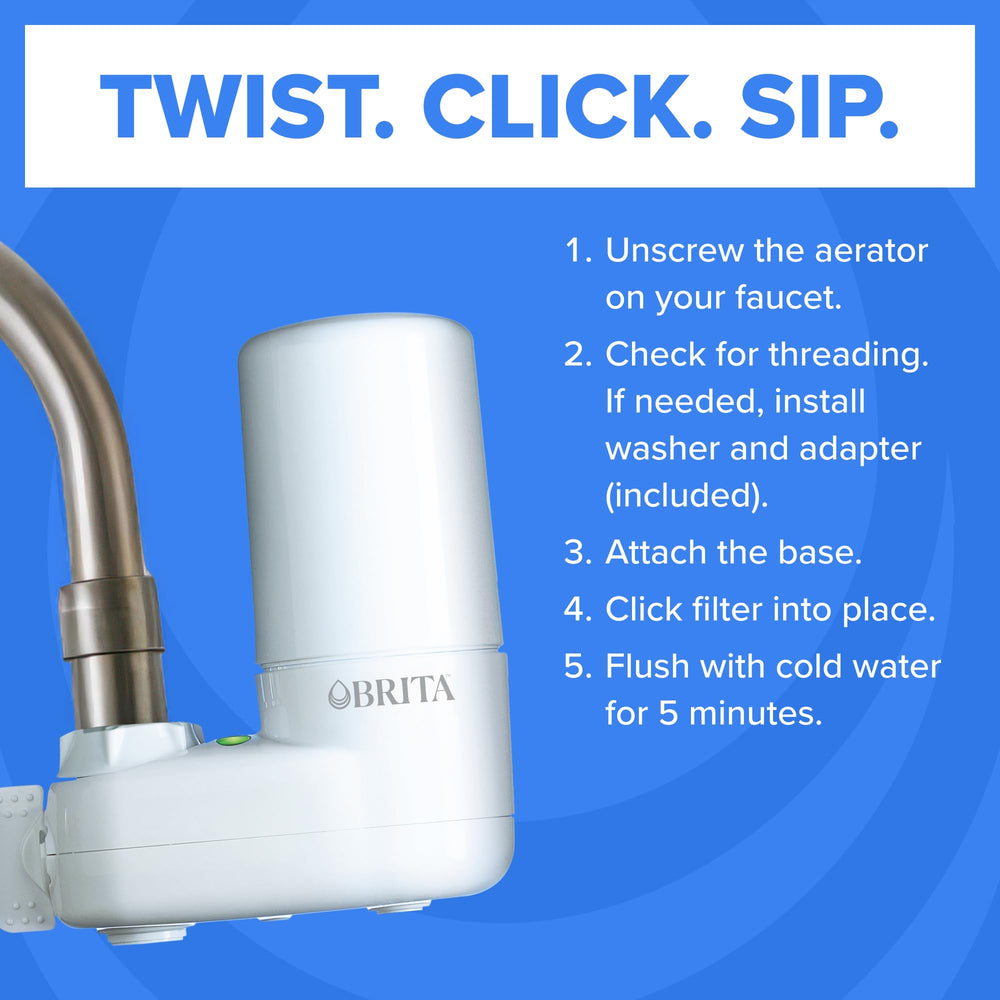 BRITA primer plano del material y textura resistente del cuerpo del filtro