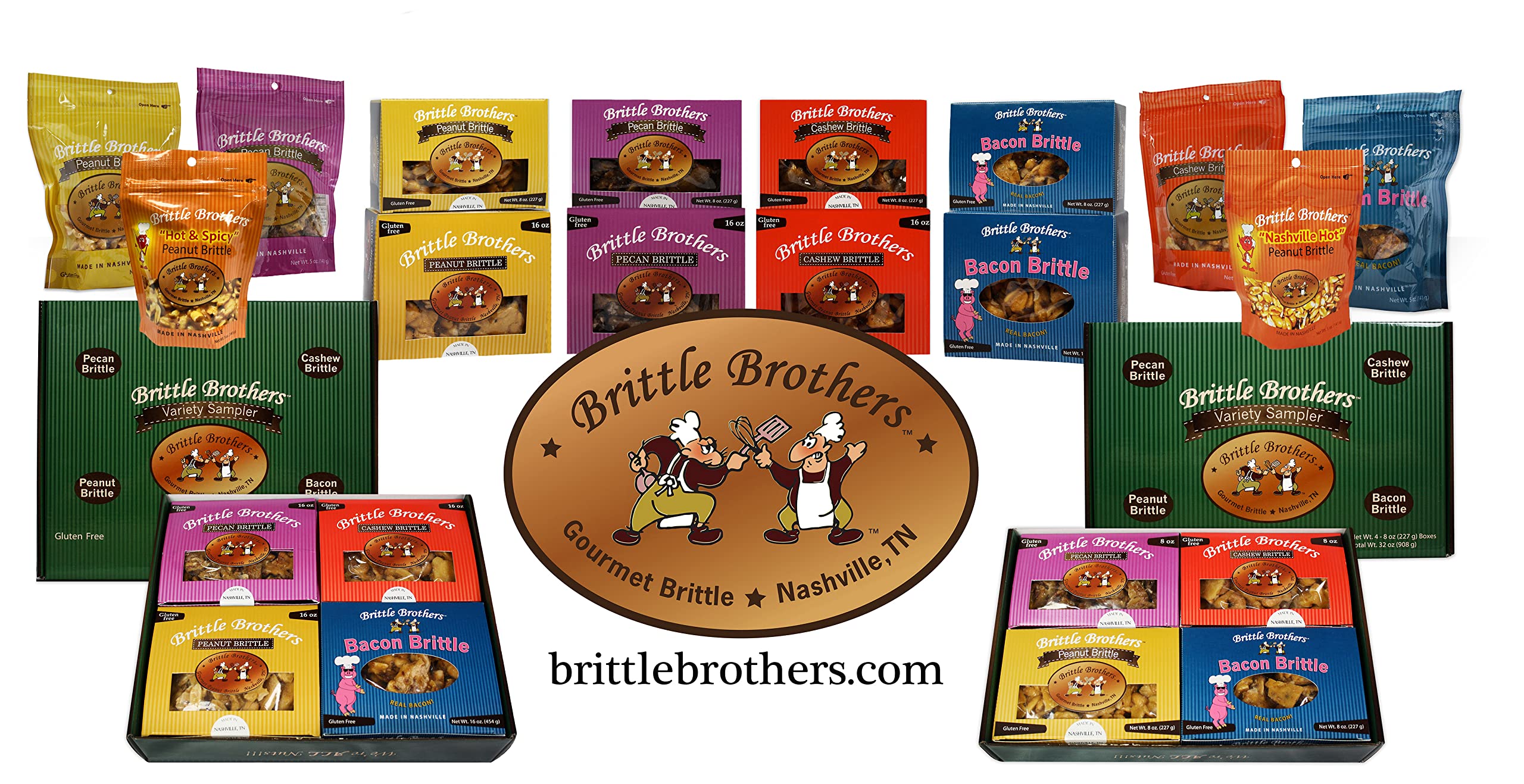 Brittle Brothers caja abierta en escena de regalo resaltando elegancia y protección