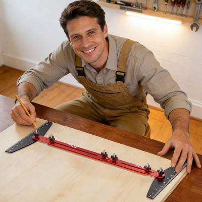 Brizago next to ruler showing adjustable 10–67 inch range for sizing clarity
