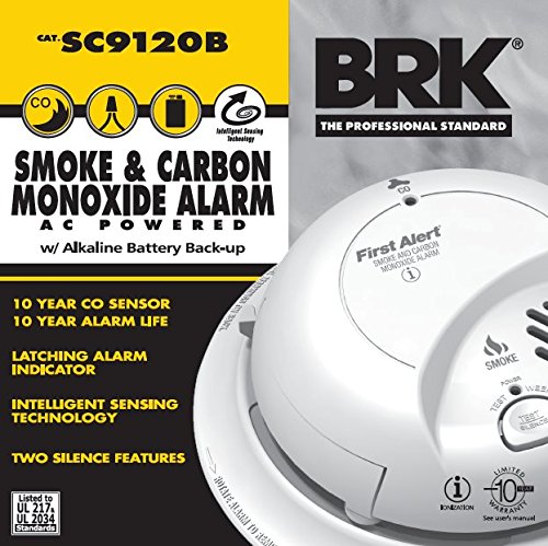 BRK SC9120B battery drawer and mounting bracket detail showing easy access and tamper resistance