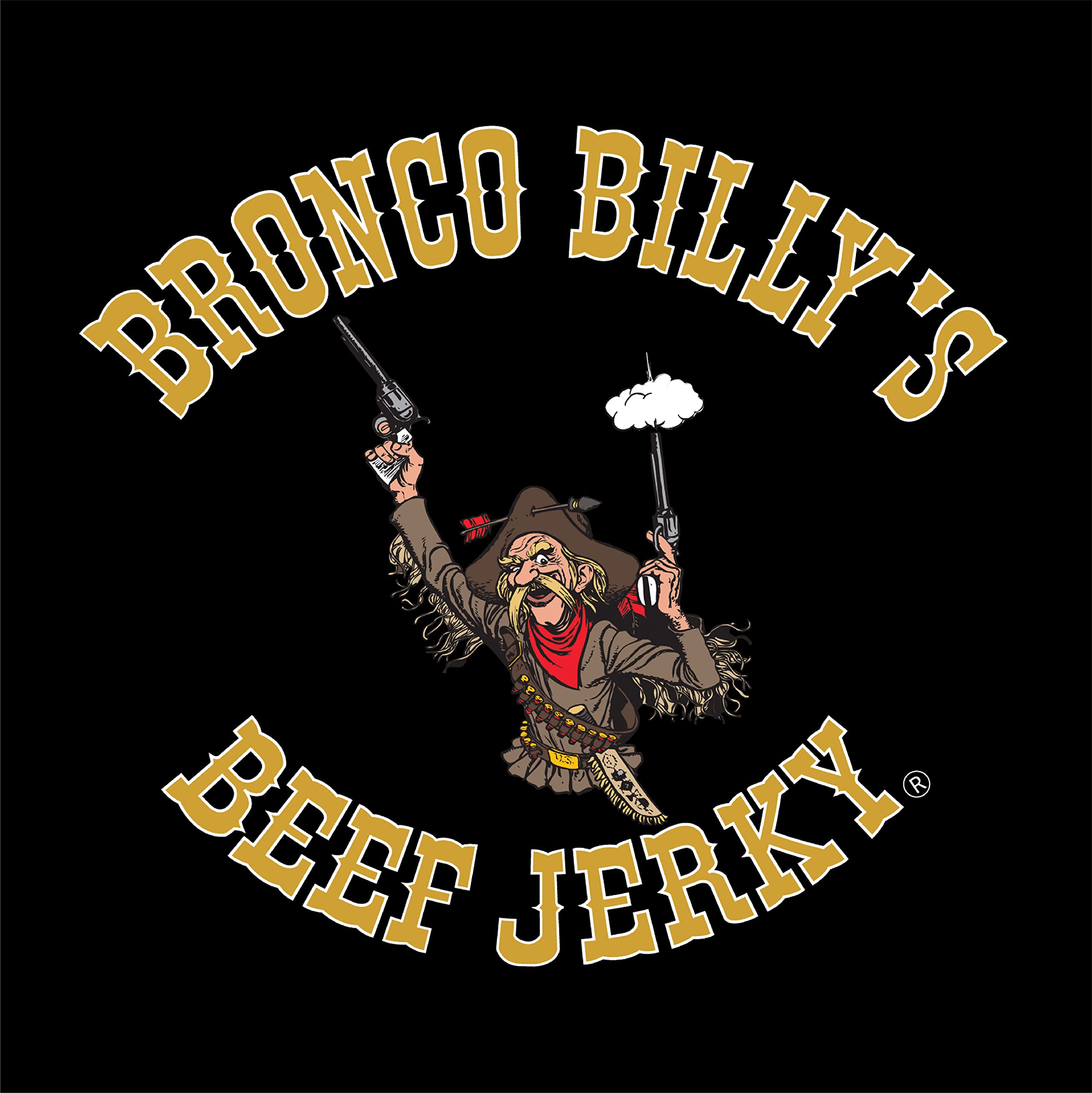 Bronco Billy's presentación sobre mesa con vaso de agua, snack práctico y saciante