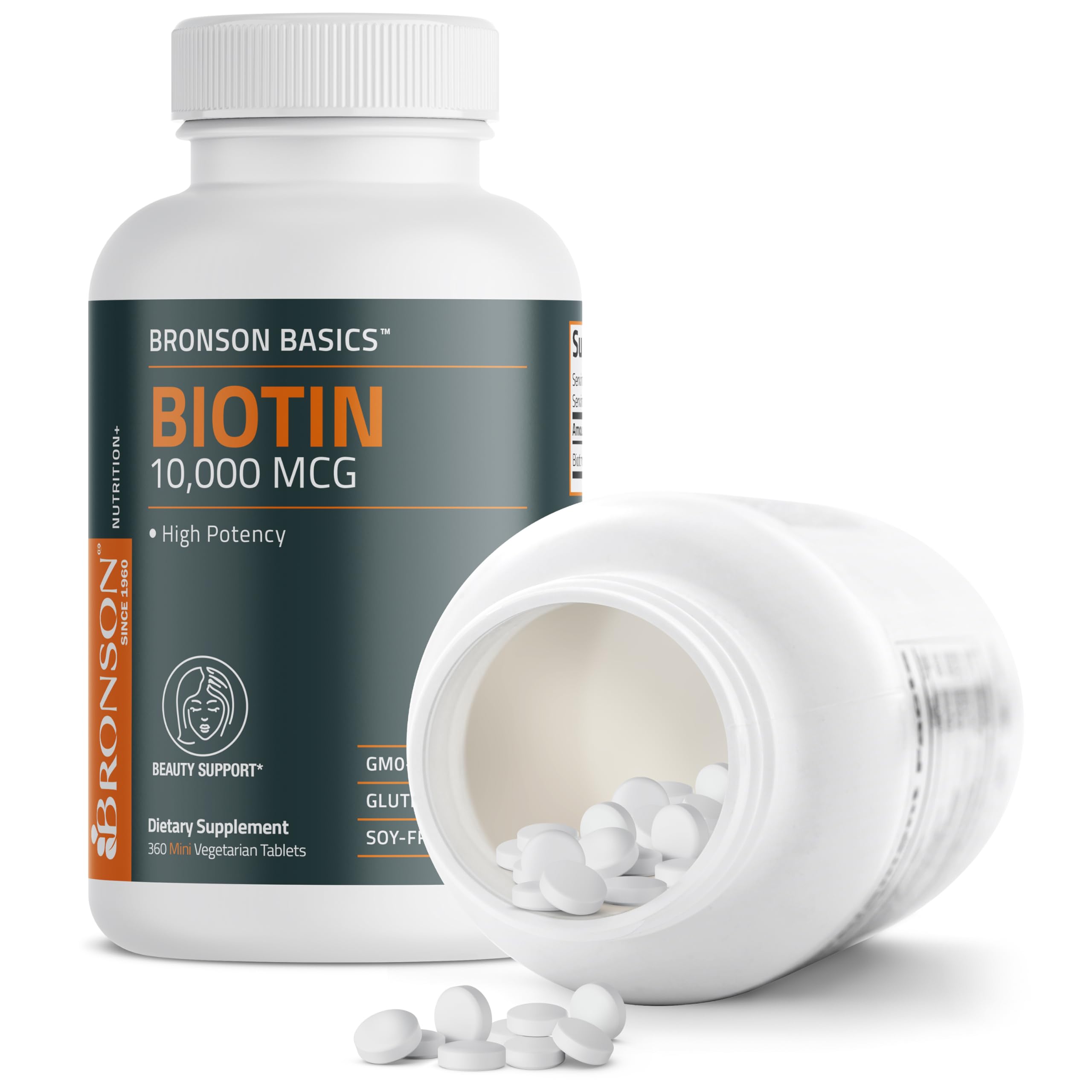 Bronson etiqueta con ingredientes y certificaciones cGMP visibles