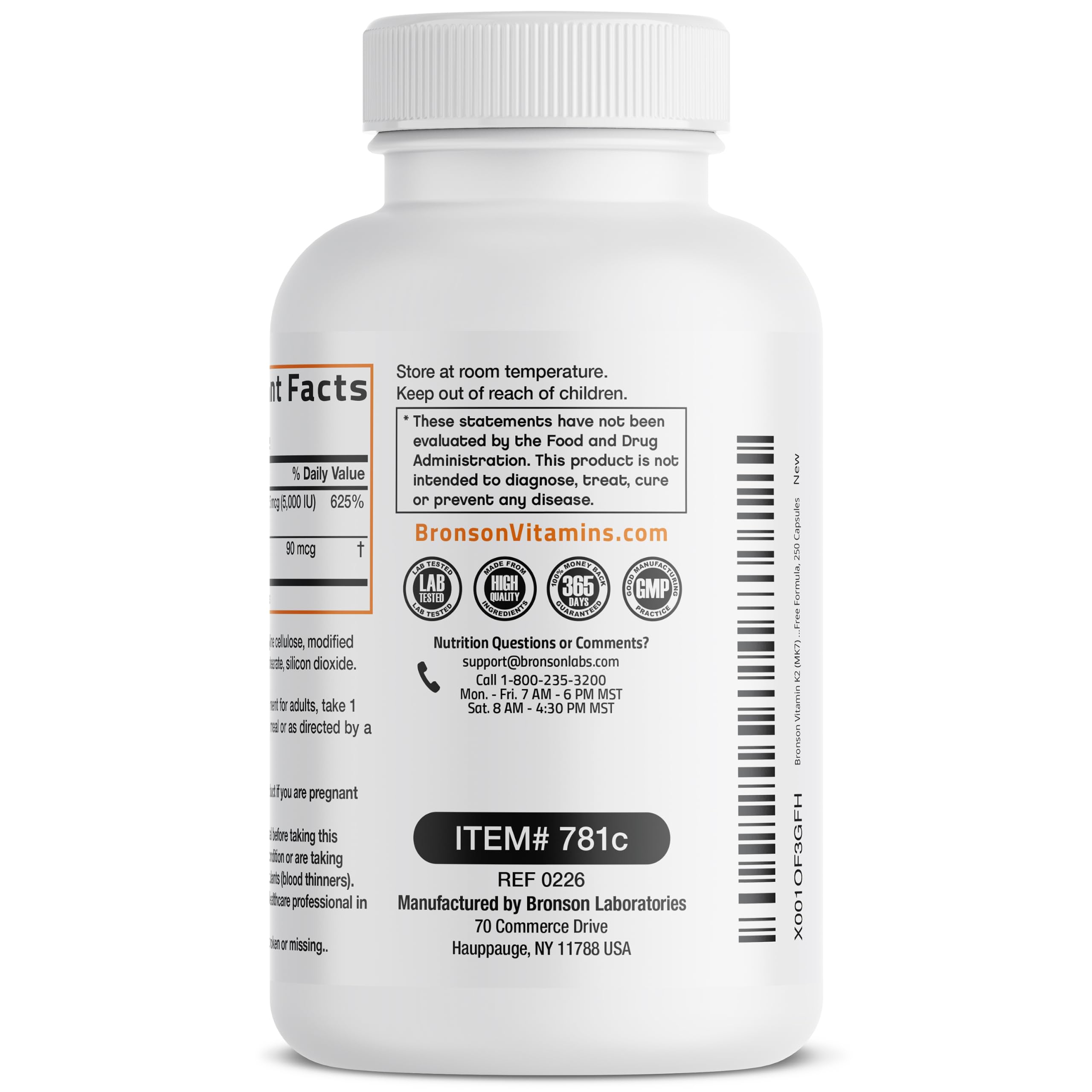 Bronson supplement on kitchen counter indicating daily routine convenience
