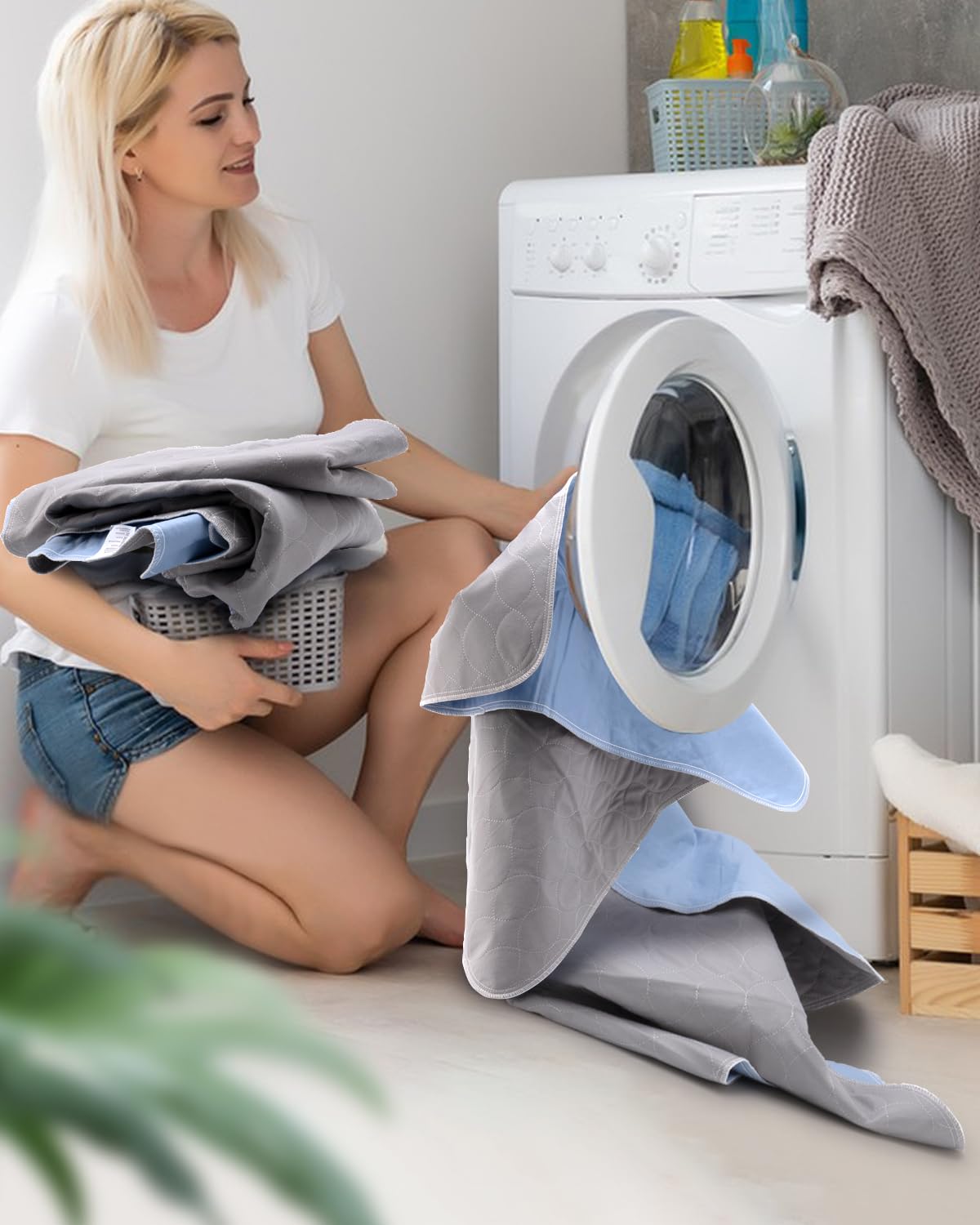 Almohadilla Brosive protegiendo un sofá, ideal para mascotas y niños