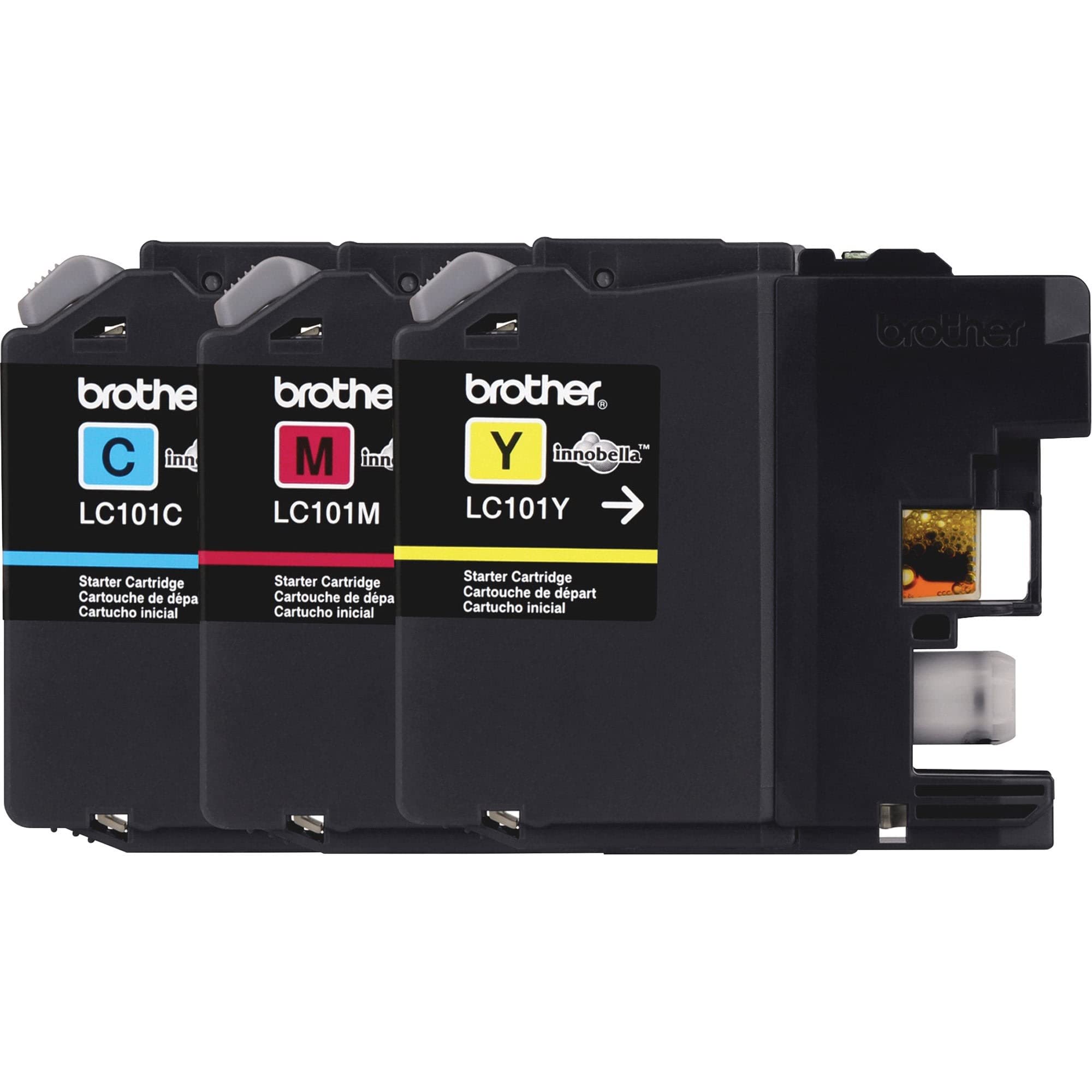 Brother impresora en uso con cartuchos instalados para impresión fiable
