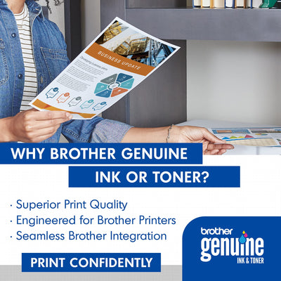 Close-up of Brother TN-431 cartridge toner outlet and drum area for reliable print quality