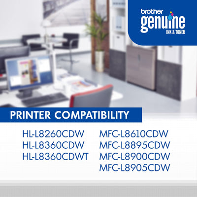 Brother TN-431 cartridge installed in compatible Brother printer for smooth replacement