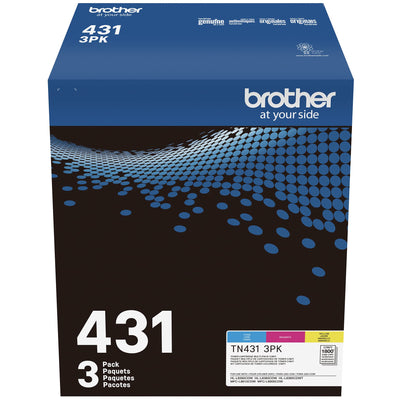 Recycling information label on Brother packaging explaining cartridge return program
