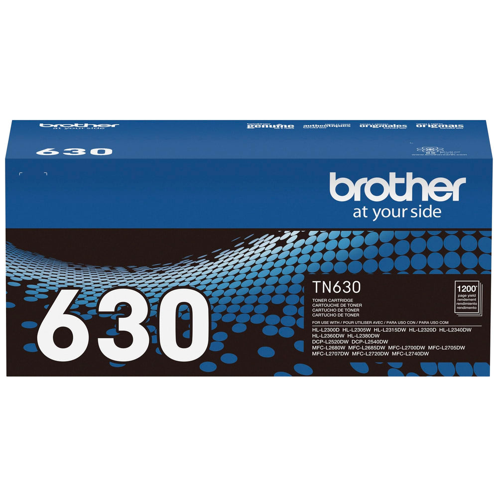 Brother TN-630 en escritorio de oficina ilustrando impresiones profesionales y flujo continuo
