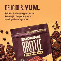 Brownie Brittle usado como topping en helado aporta contraste crujiente