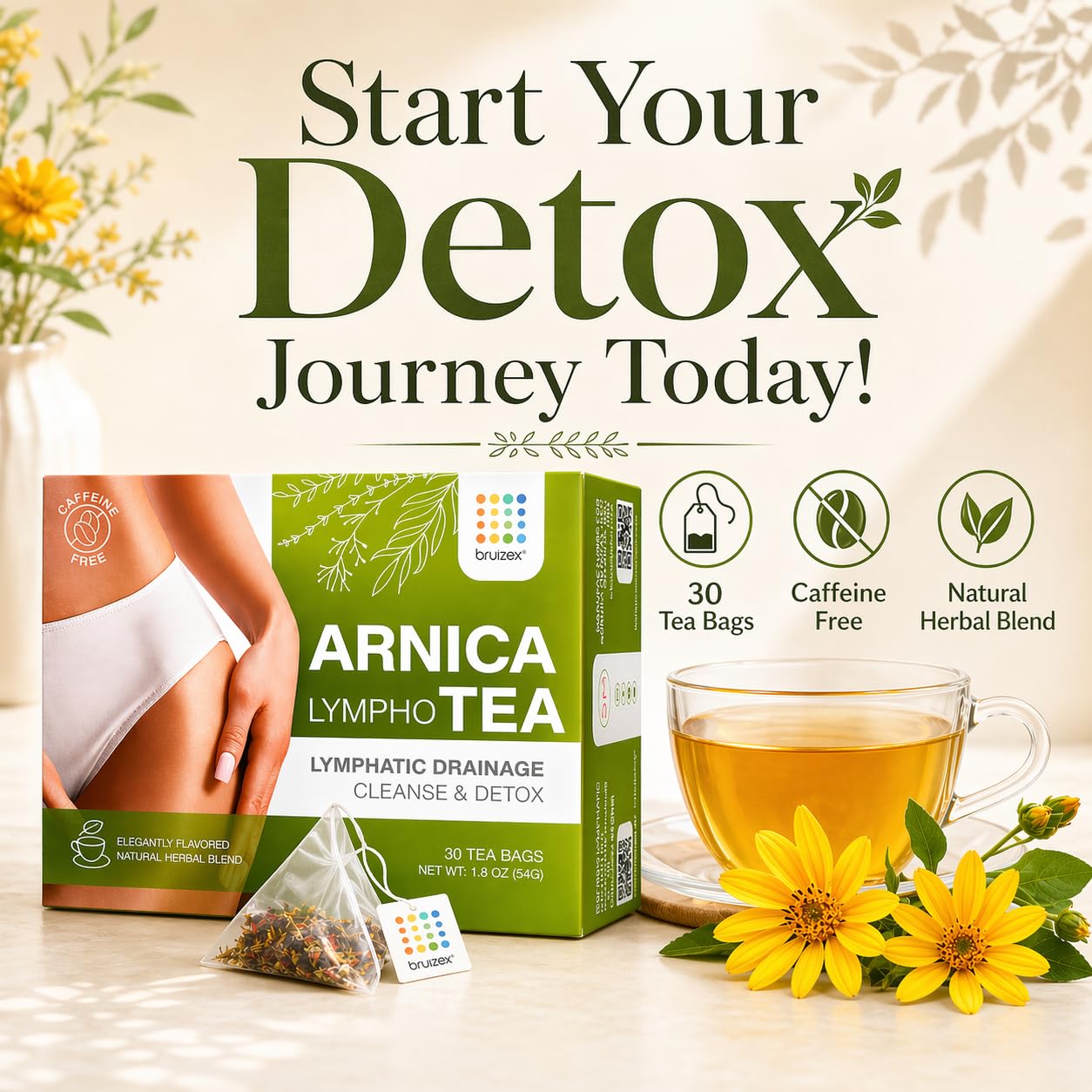 Bruizex momento de relajación con té para recuperación y bienestar