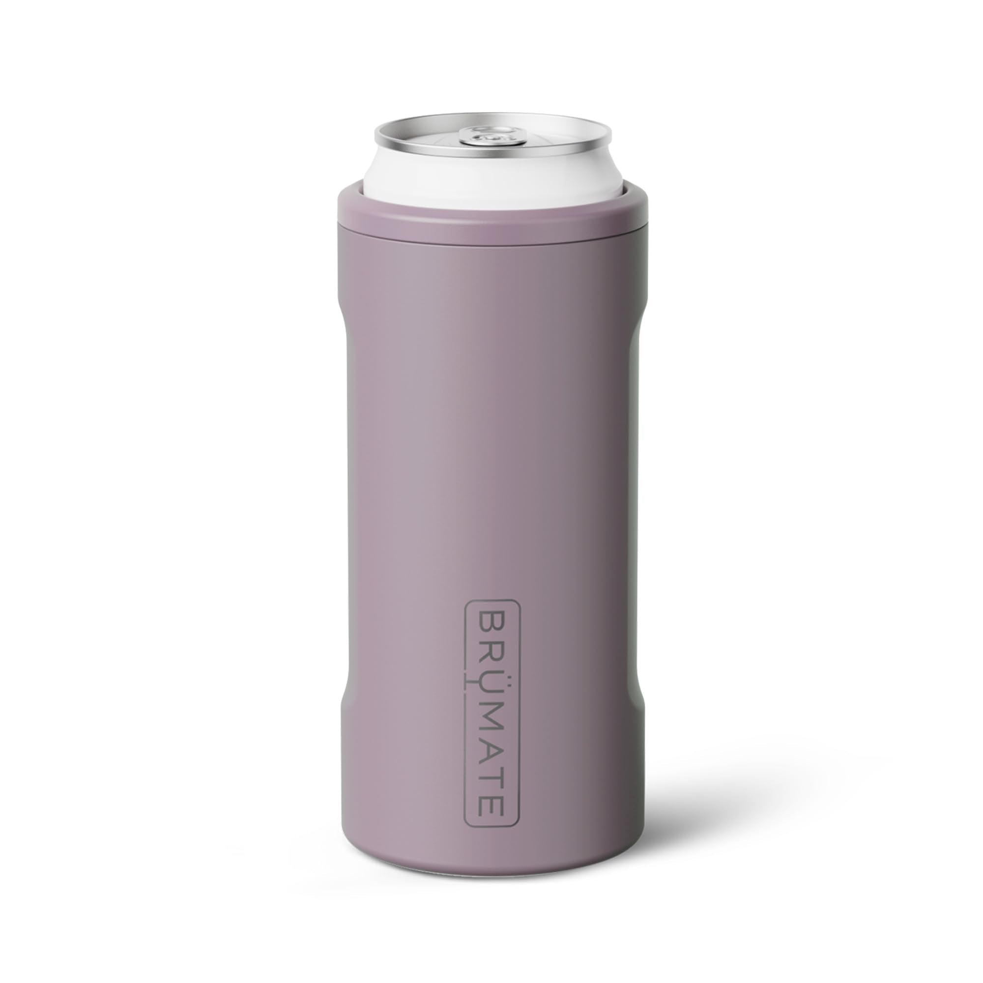 BrüMate Hopsulator Slim frontal en Lilac Dusk mostrando acabado elegante y protección térmica