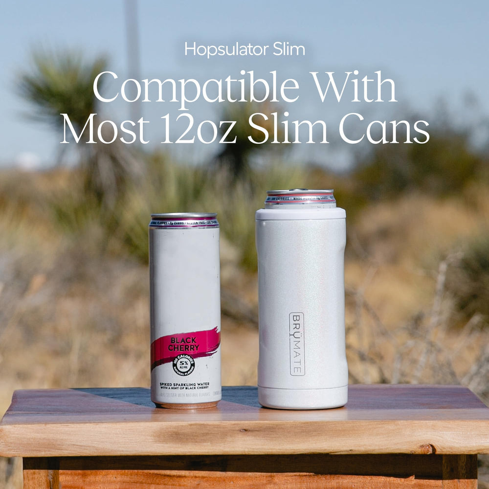 BrüMate Hopsulator Slim textura brillante Glitter Mermaid que resiste marcas y lavados