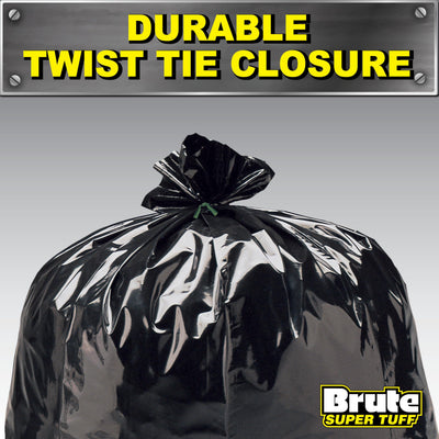 Brute Super Tuff bolsa colocada en contenedor de 55 galones para ajuste seguro