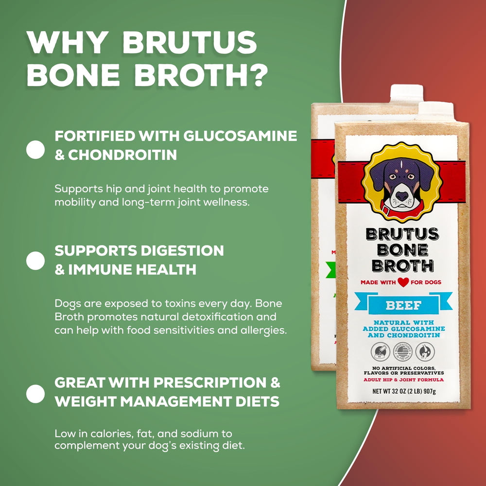 Caldo Brutus vertiéndose sobre pienso para mejorar palatabilidad