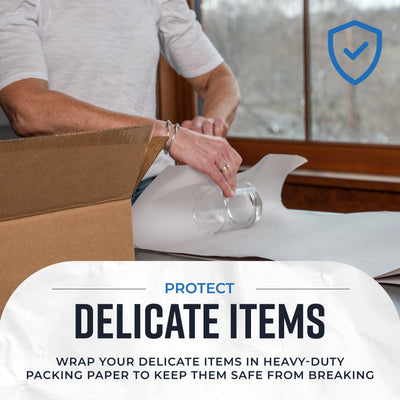 Bryco Goods stack of wrapped plates showing secure separation and chip prevention