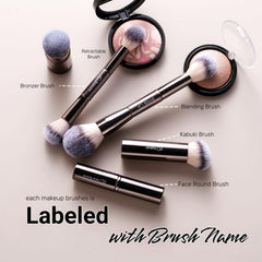 BS-MALL brocha kabuki aplicando base para cobertura uniforme