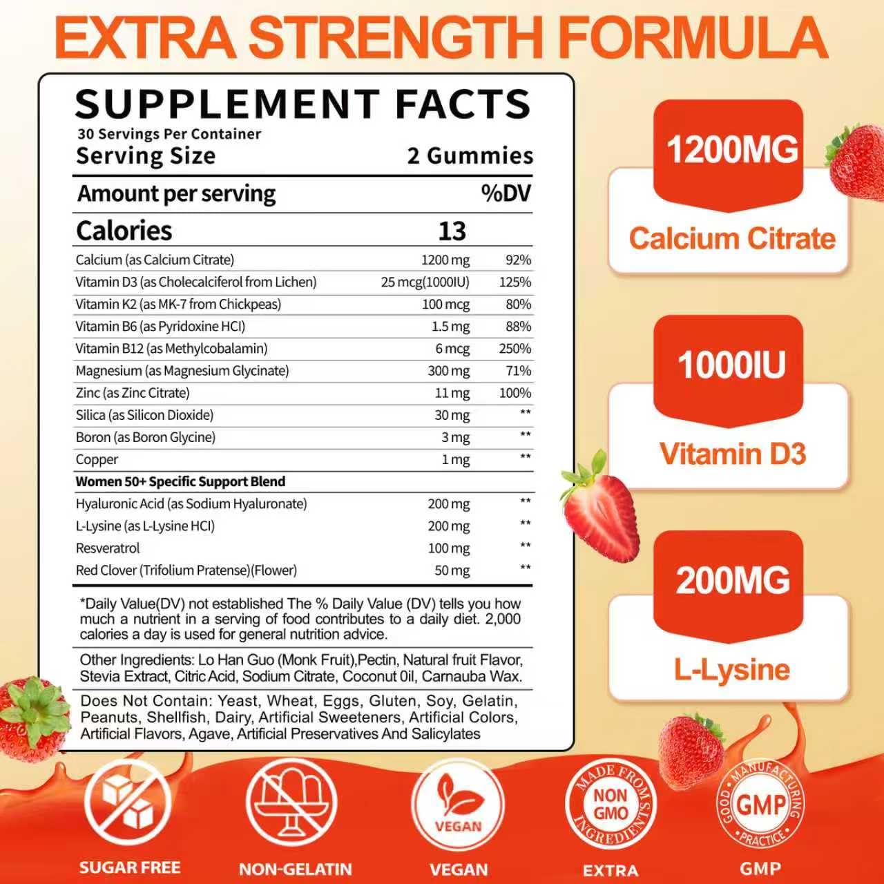 BSSTABBON textura de gominola masticable para fácil consumo