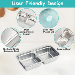 BSTUR interior divider detail showing dual compartments for portion organization benefit