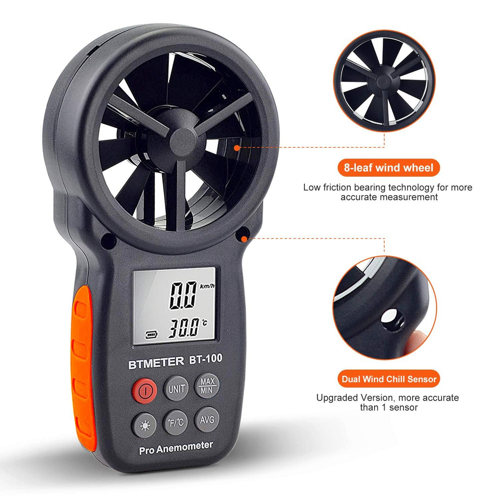 BTMETER BT-100 inside protective carrying case for safe transport and storage