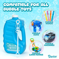 Bubble Play Darice bottle in hand demonstrating built-in handle for comfortable transport