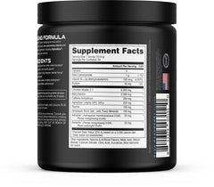 Bucked Up etiqueta de ingredientes con dosis clave para rendimiento
