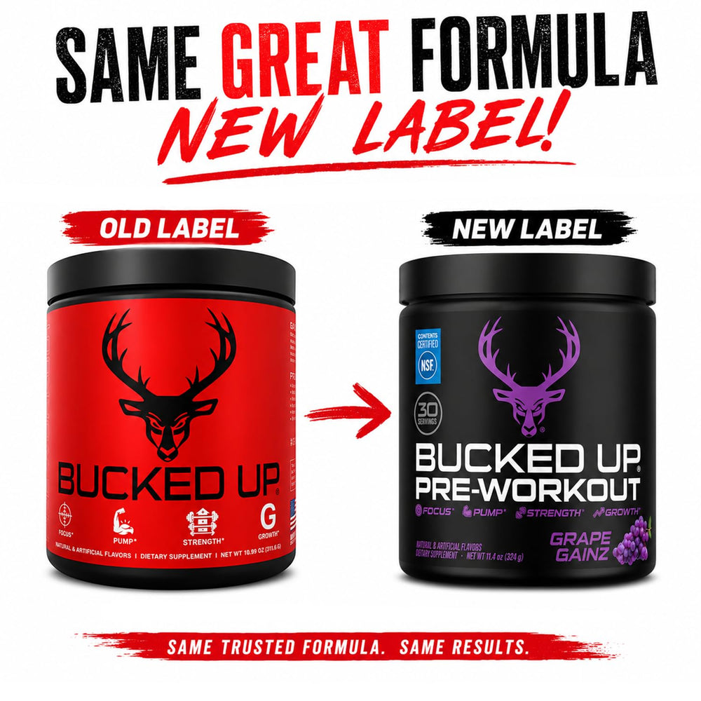 Bucked Up vaso preparado listo para beber con energía instantánea