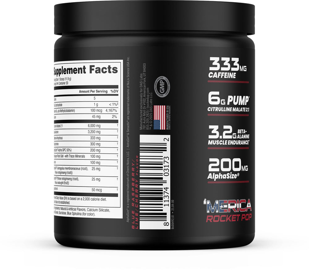 Bucked Up Woke tabla con ingredientes clave destacando beneficios funcionales
