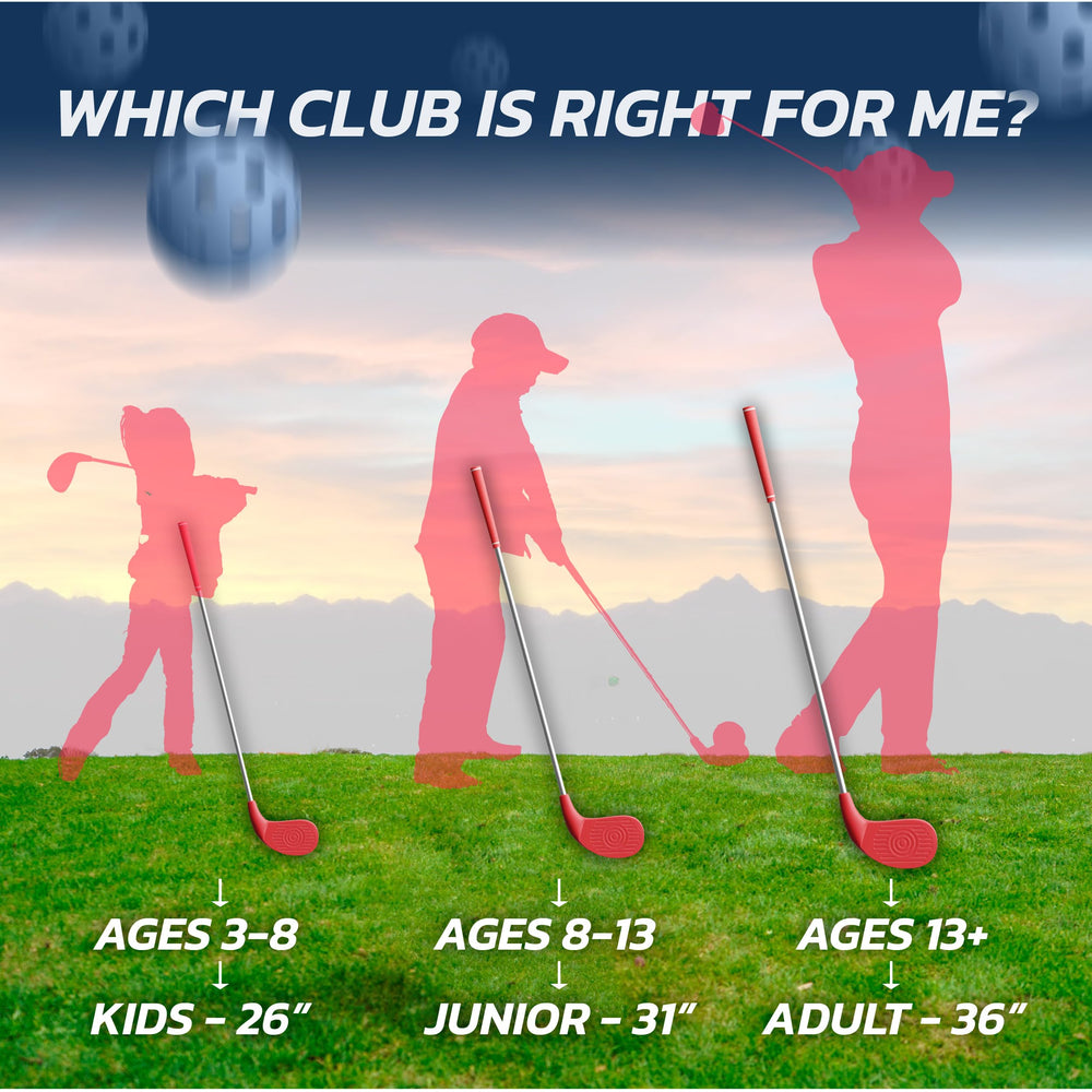 BUCKETGOLF comparación de tamaño junto a una pelota para escala clara