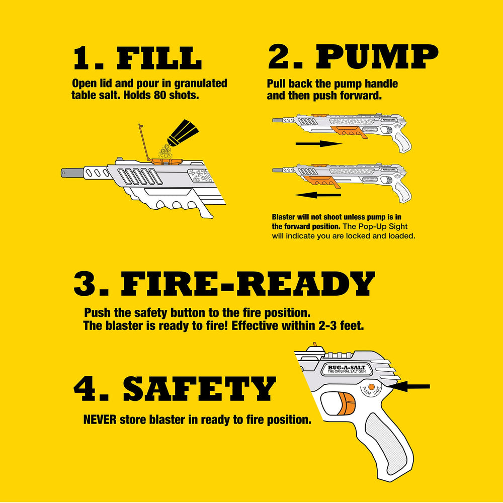 BUG-A-SALT Cross Bolt Safety visible para seguridad del usuario