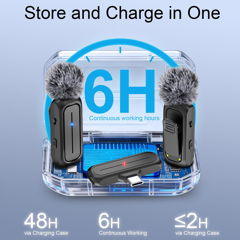 Bulatry charging case with microphones inside delivering multiple recharges