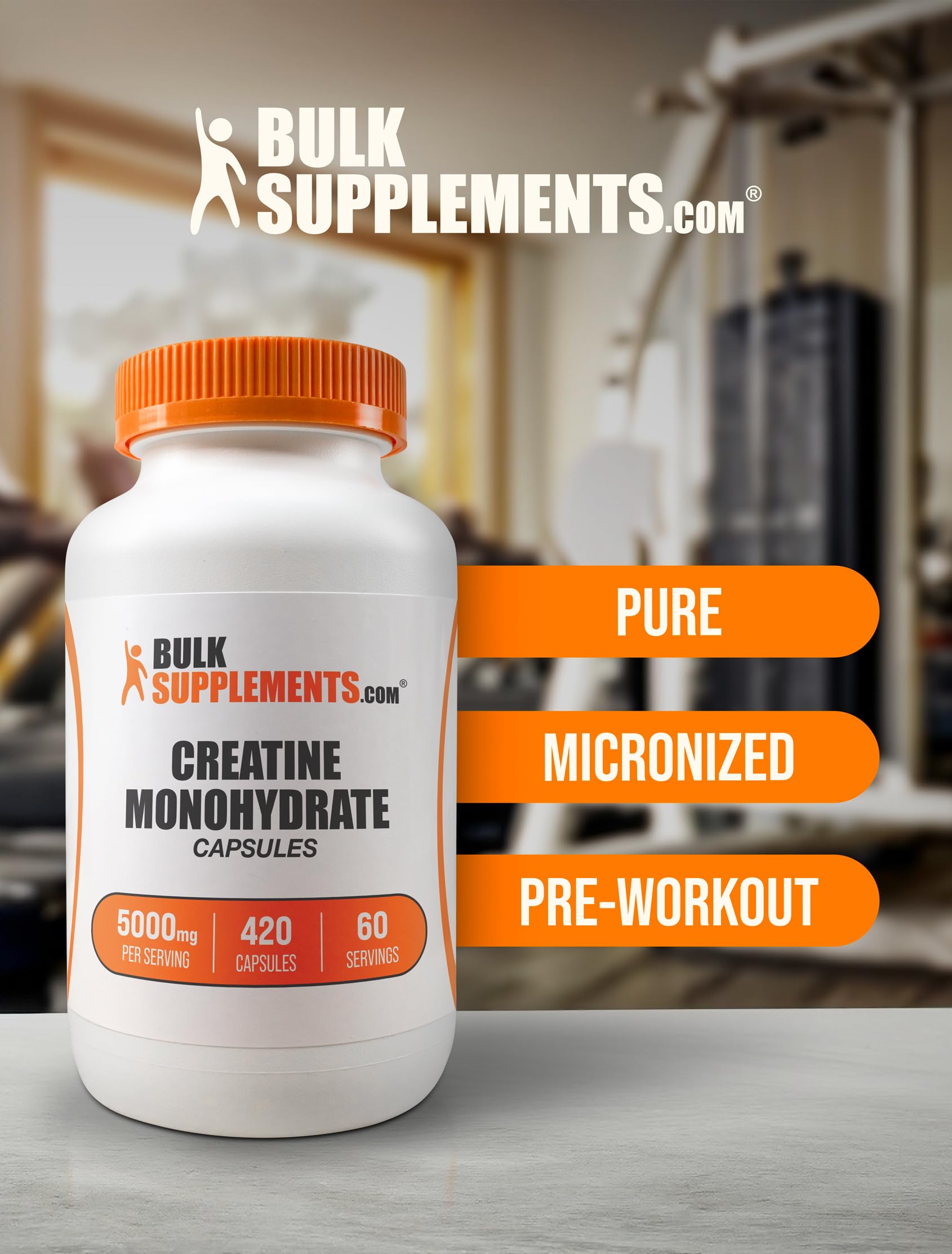 BulkSupplements envase abierto mostrando las cápsulas, fácil acceso al contenido
