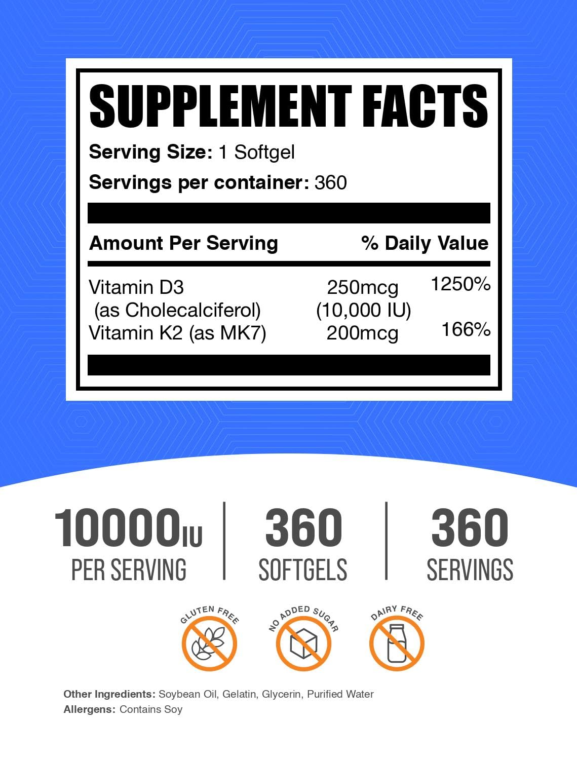 BulkSupplements primer plano de una cápsula blanda mostrando su tamaño y facilidad