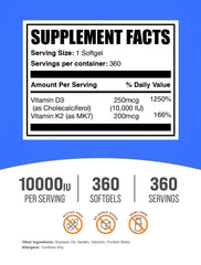BulkSupplements primer plano de una cápsula blanda mostrando su tamaño y facilidad